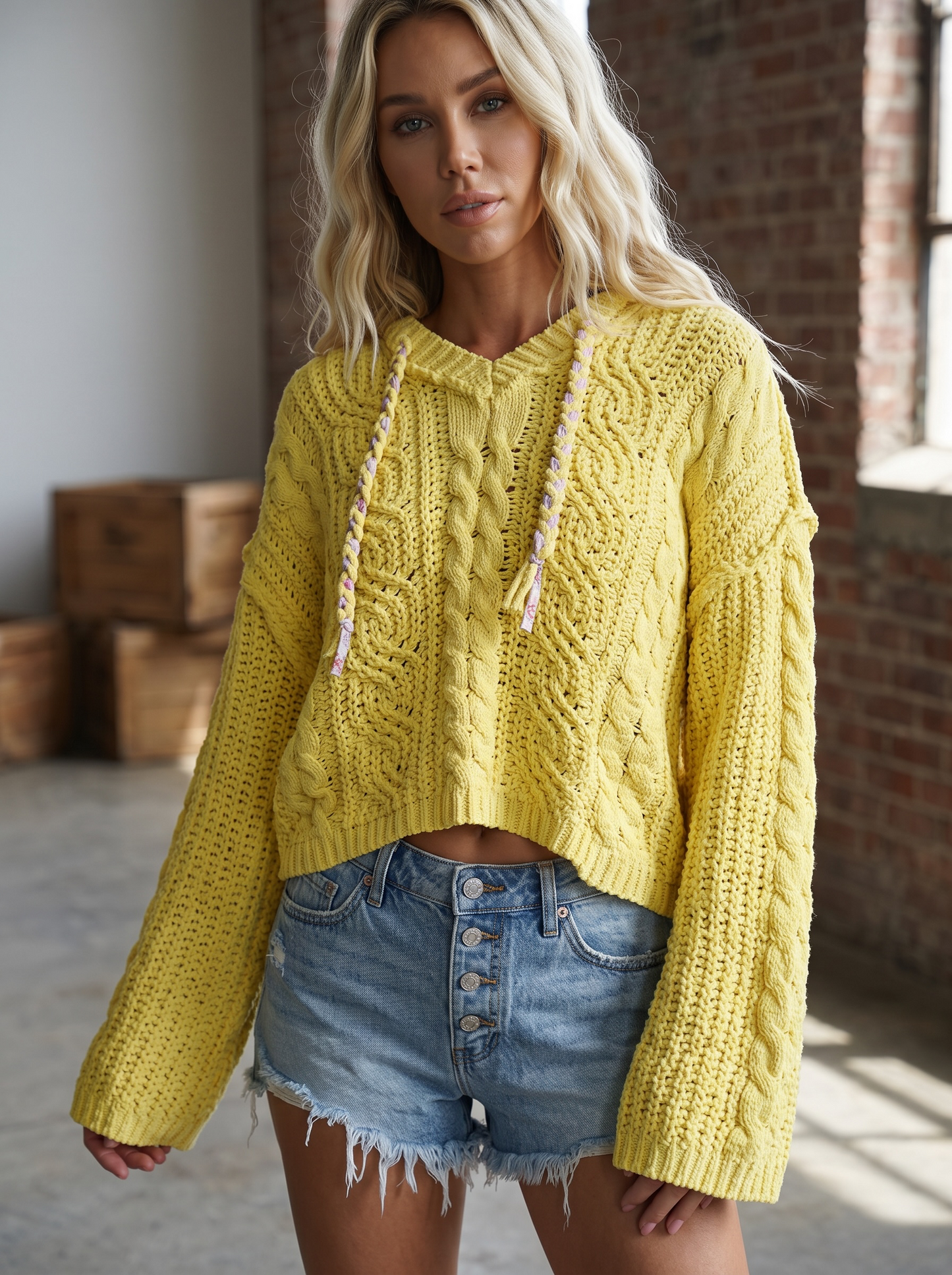 POL Oversize Chenille Hoodie