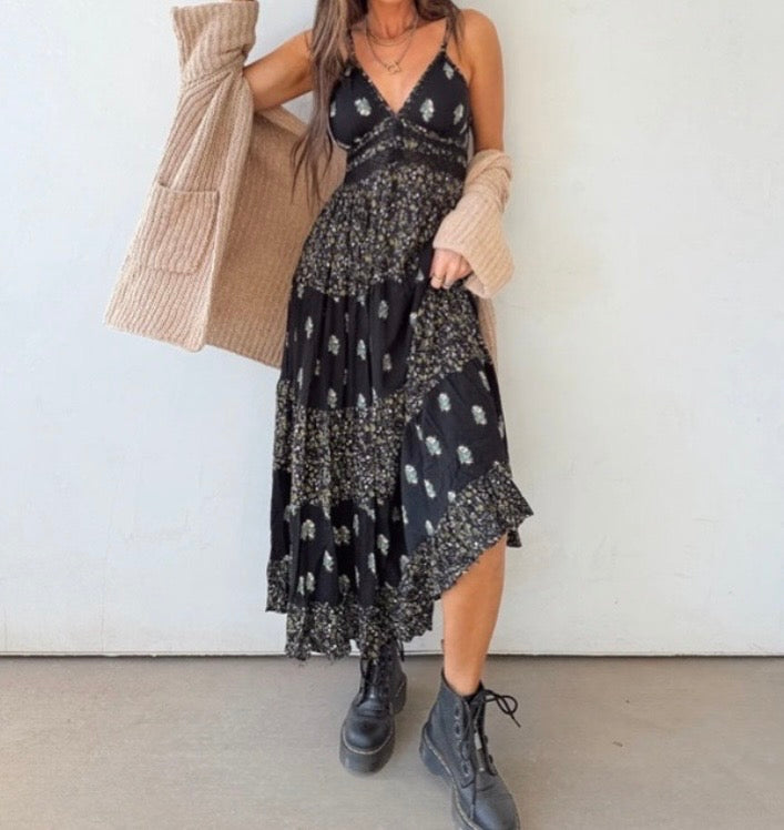 Angie Floral Maxi Dress