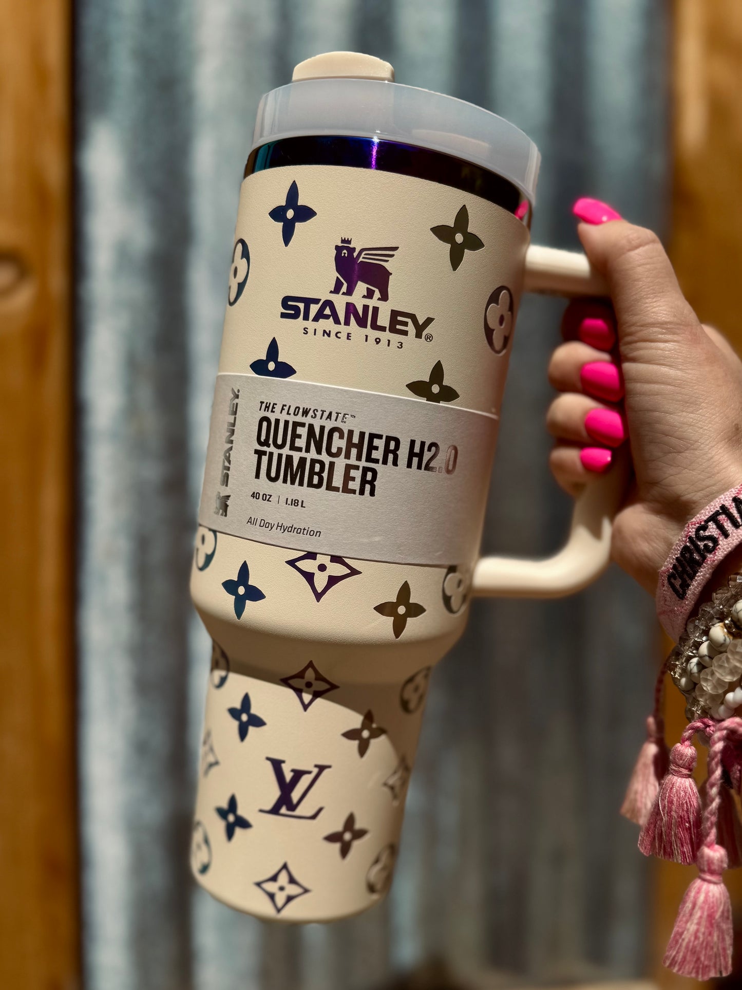 LV Dupe Stanley Tumbler