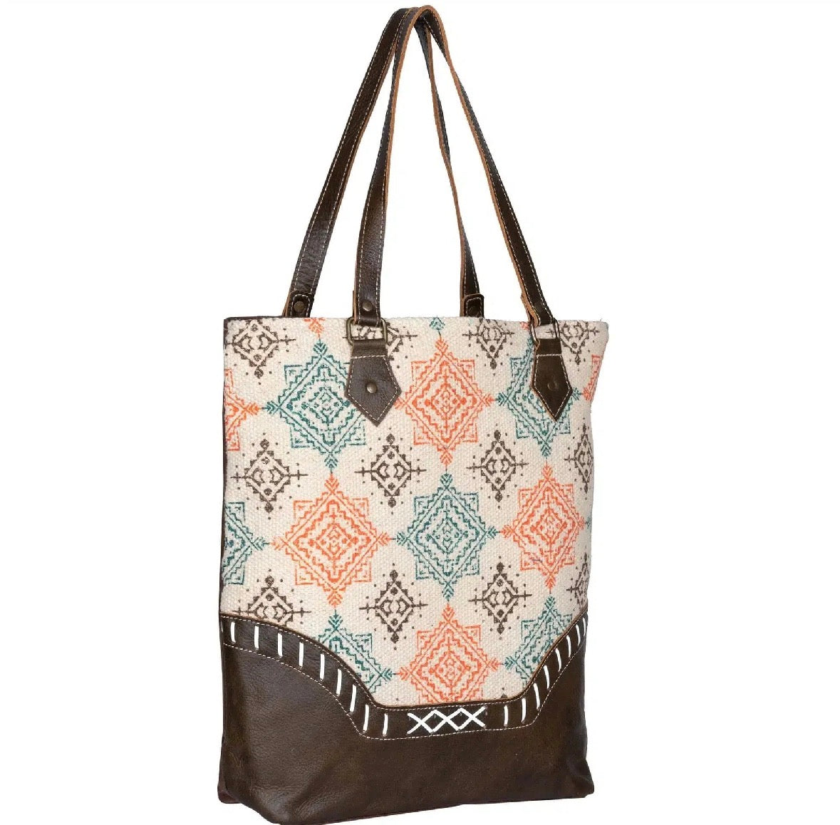 Boho Leather Tote