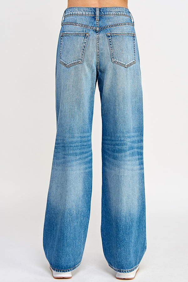 Sneak Peek Wide Straight Jeans