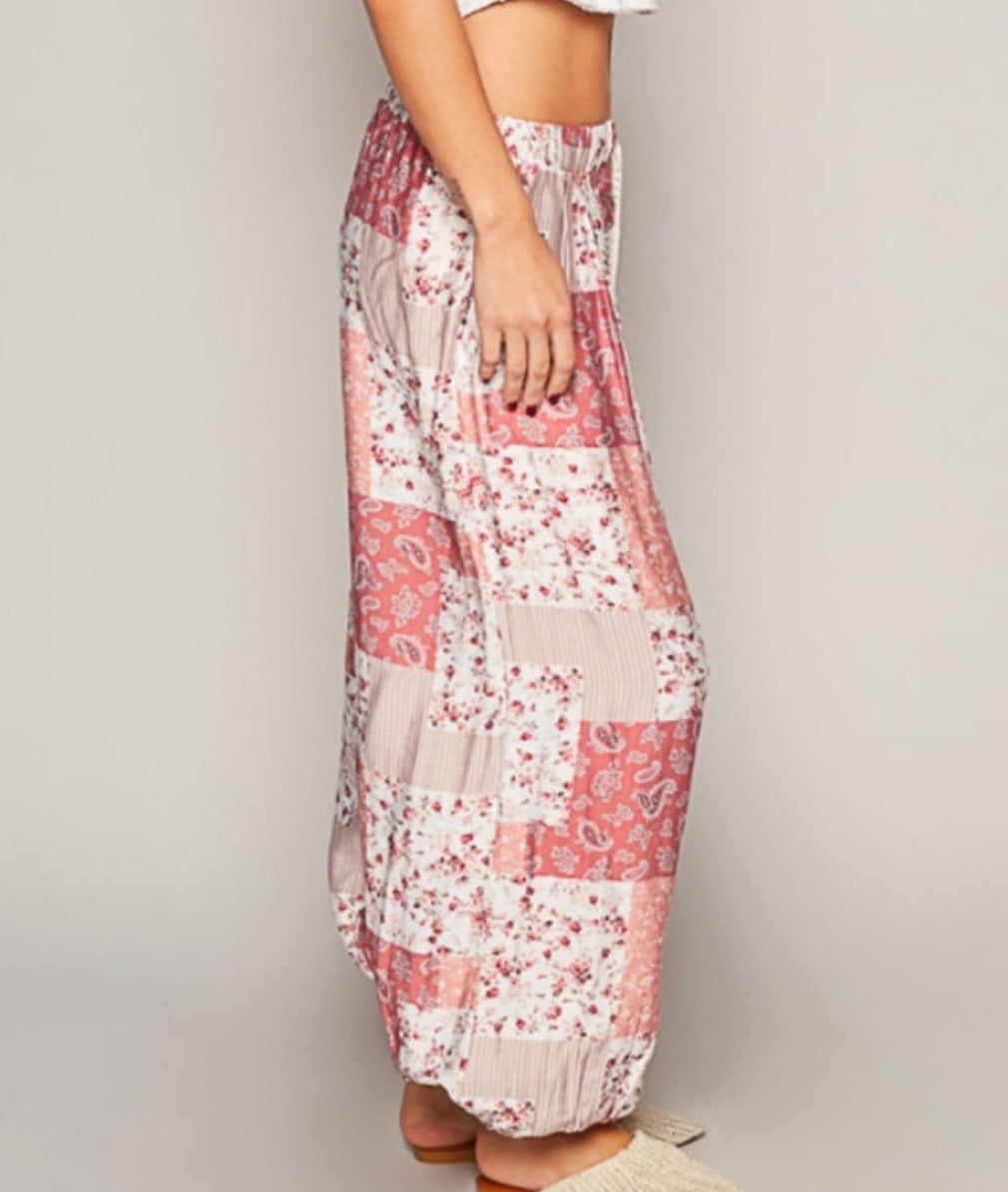 PREORDER - POL Boho Floral Jogger