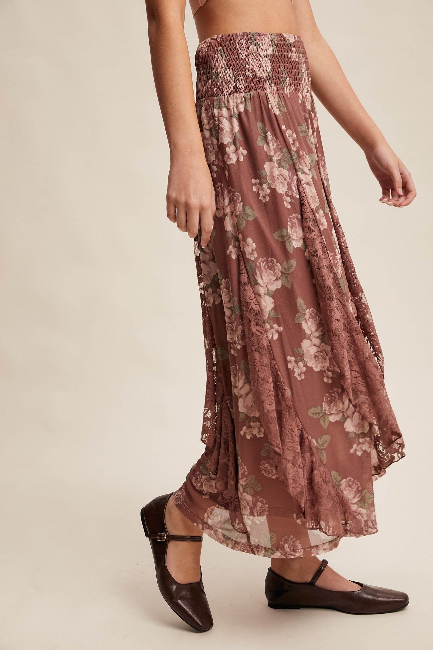 Listicle Floral Maxi Skirt
