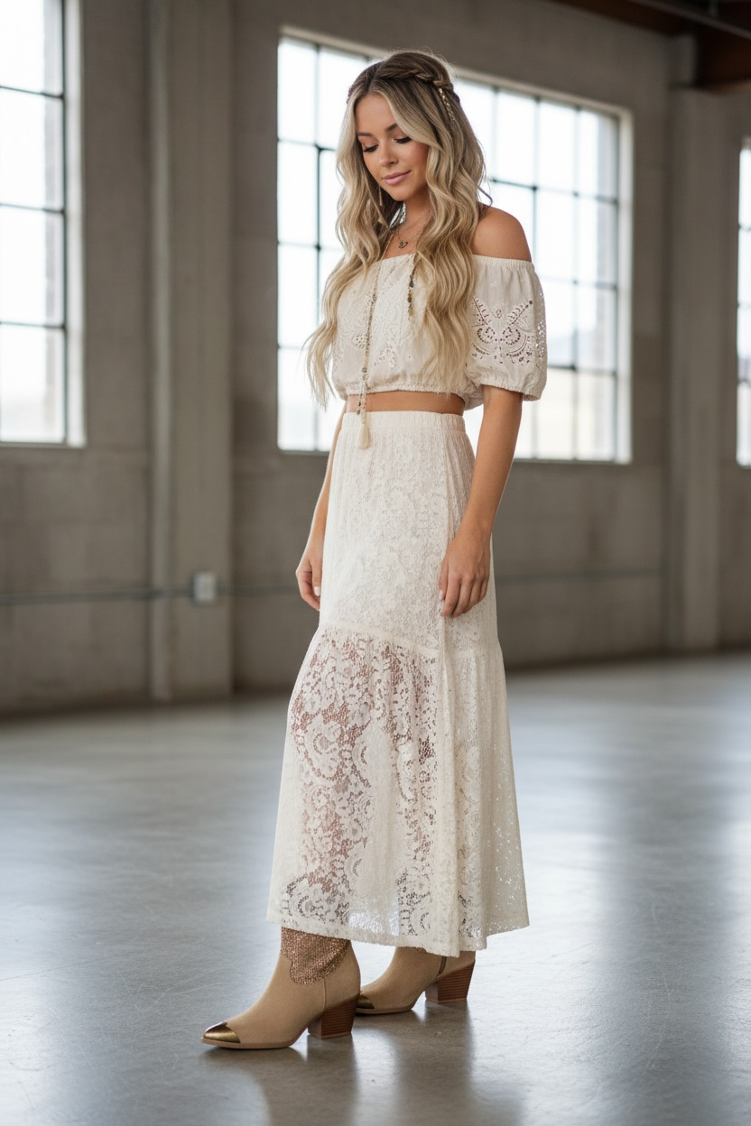 Oasis Society Bling Cowgirl Booties