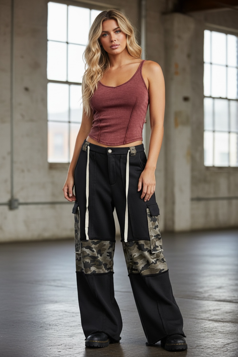 POL Camo Cargo Pants