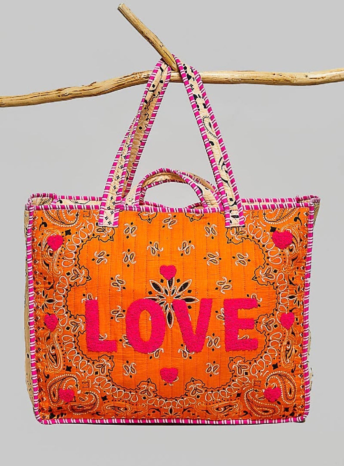 PREORDER - POL LOVE Bandana Quilted Tote