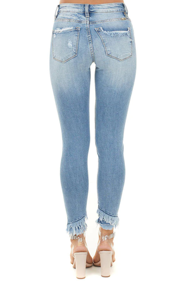 Mid Rise Ankle Skinny Jeans