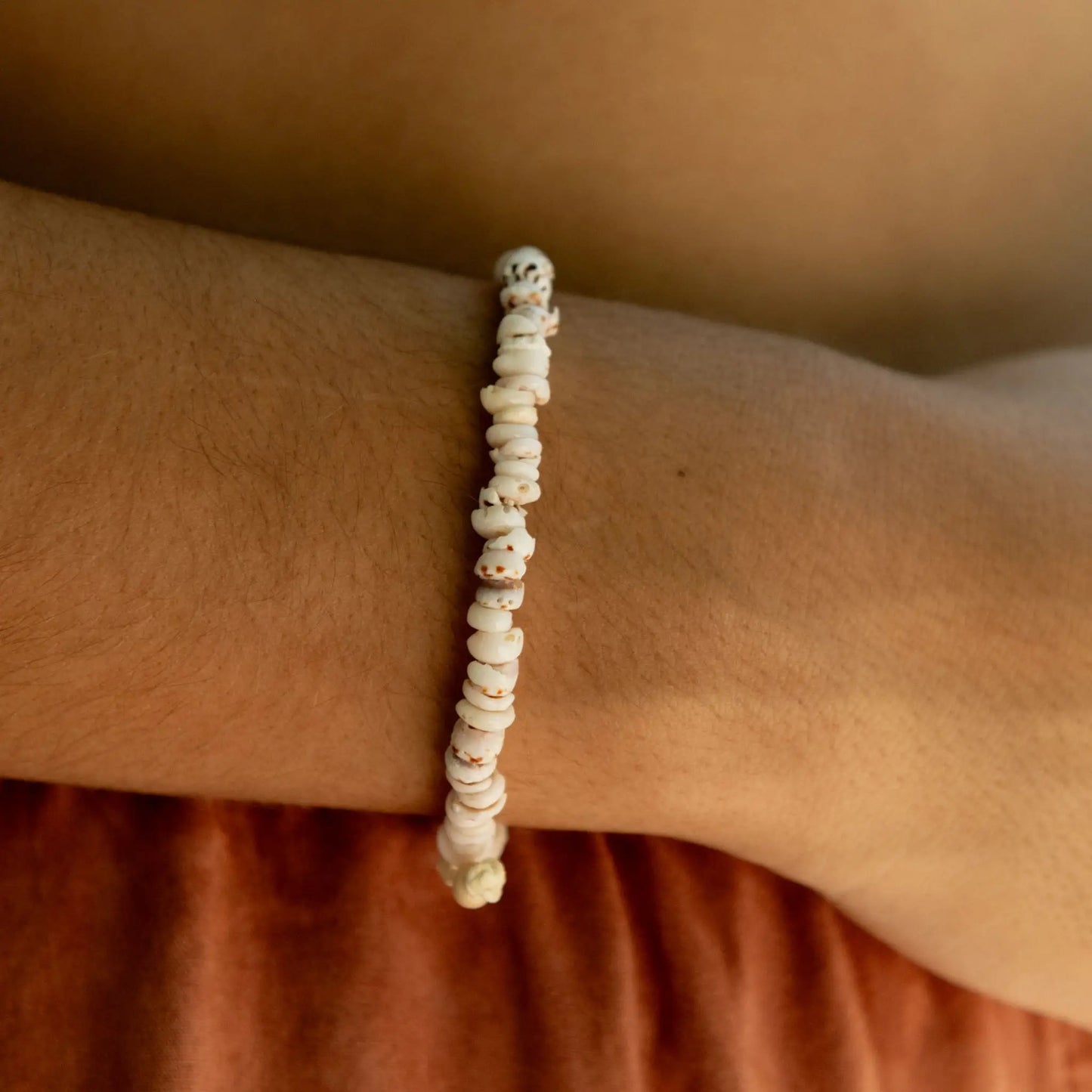 Enu Island Beaded Bracelet, Adjustable Surf Bracelet