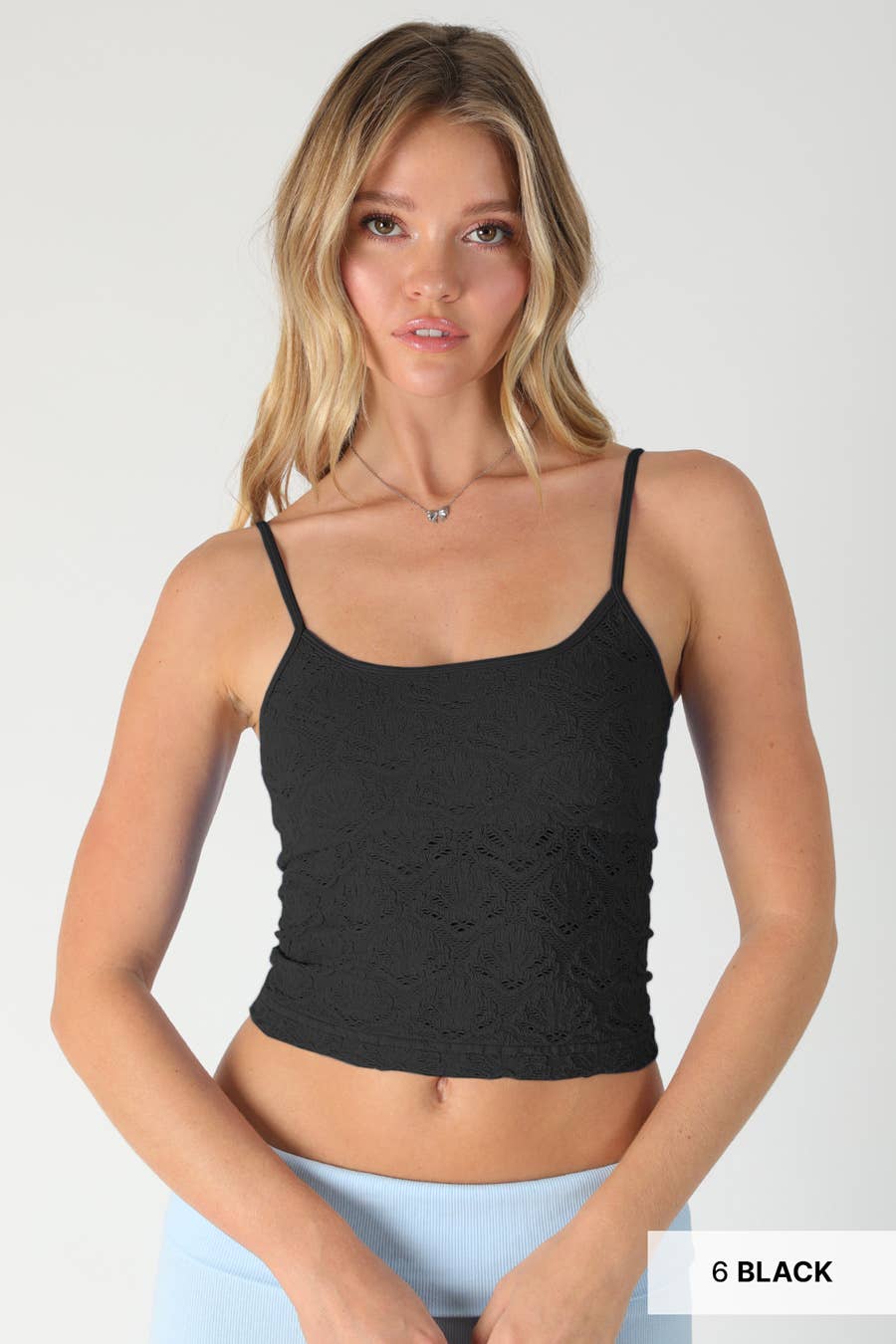 Nikibiki Floral Textured Lace Cami