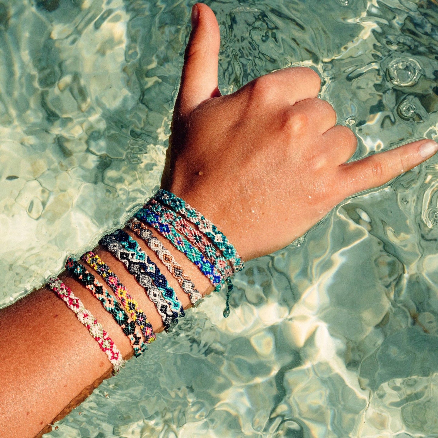 Leme Surf Braided Bracelet, Adjustable Handmade Bracelet