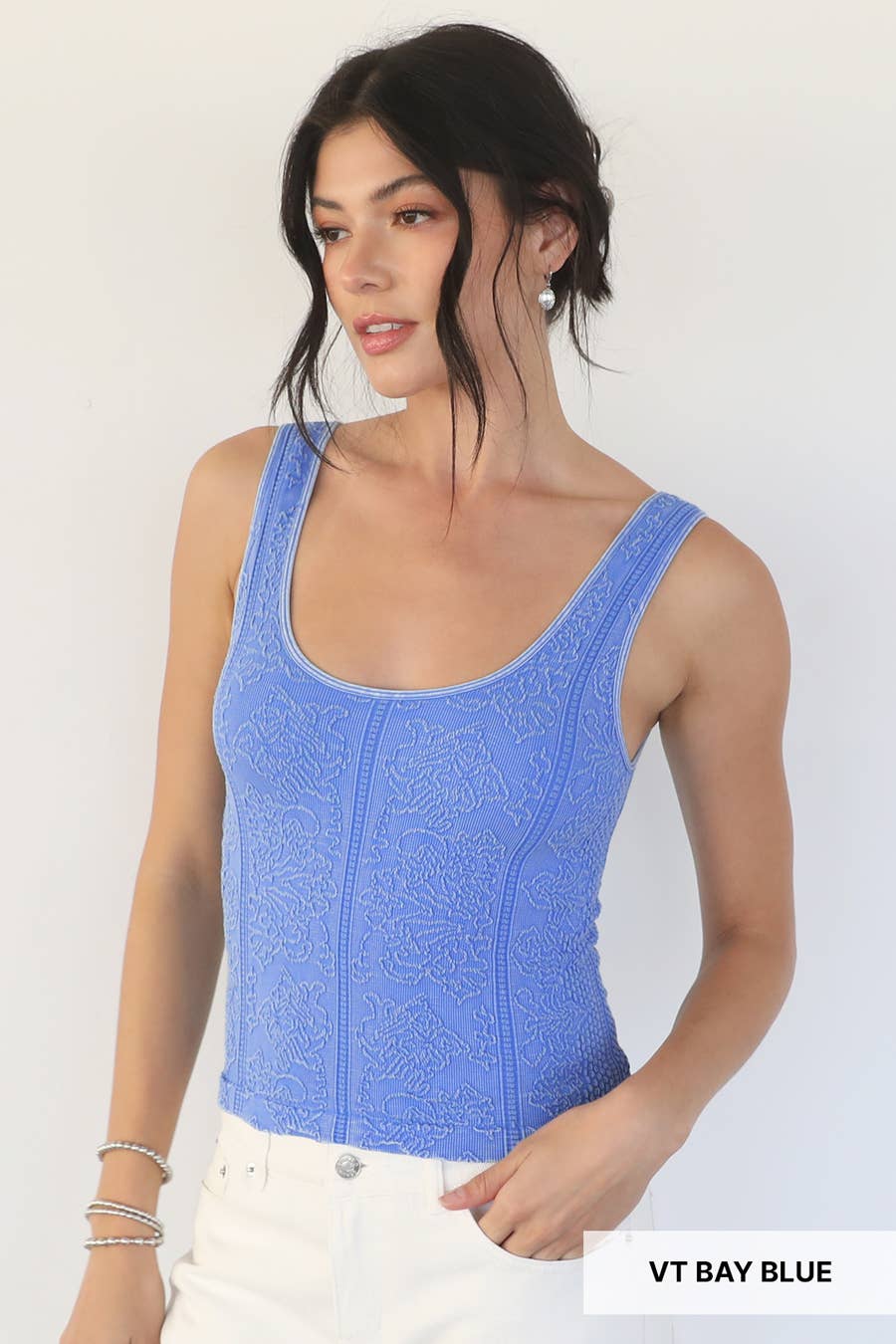 NS8525 - Vintage Reversible Textured Top