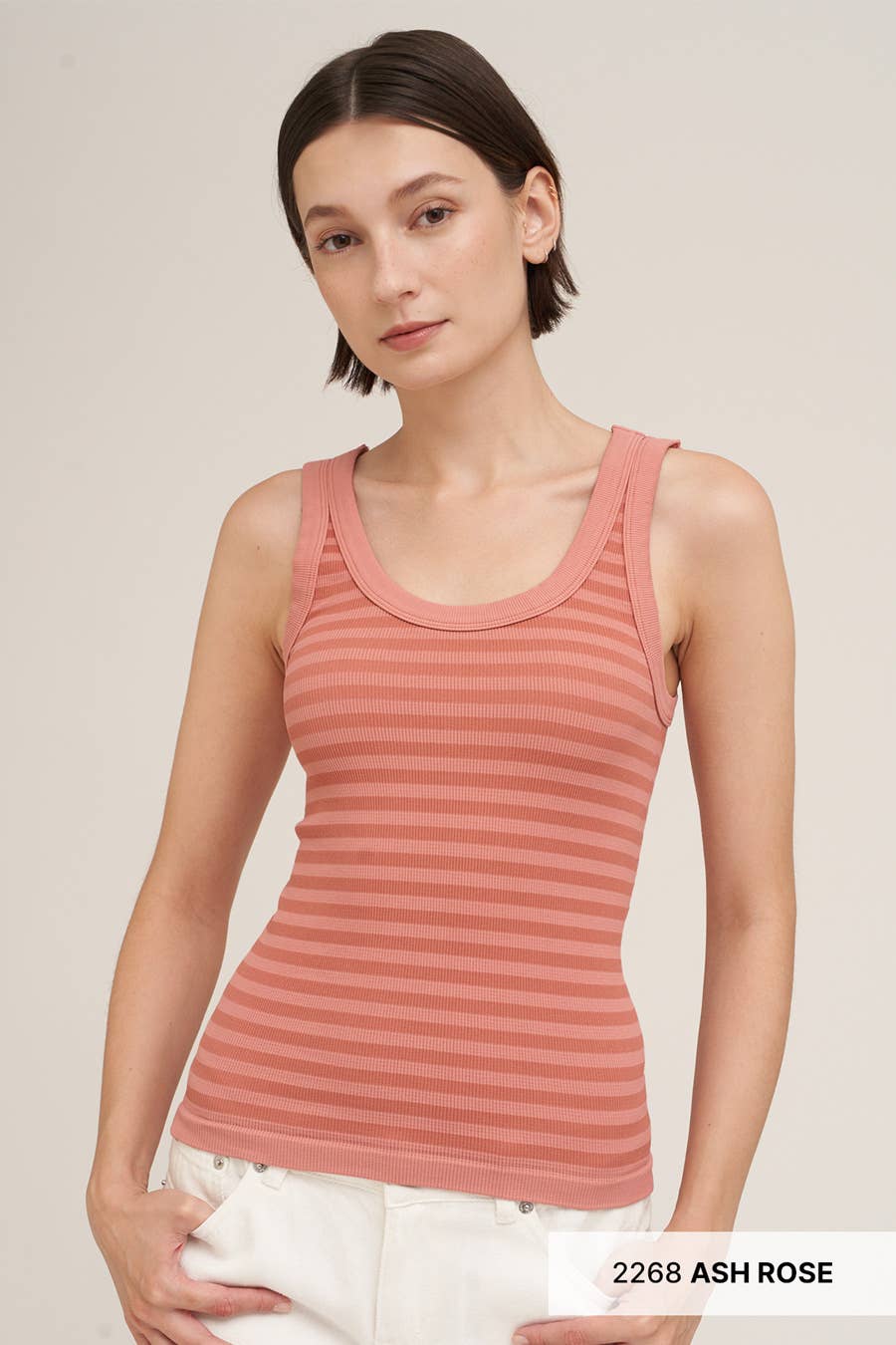 NS8503- Reversible Striped Tank Top