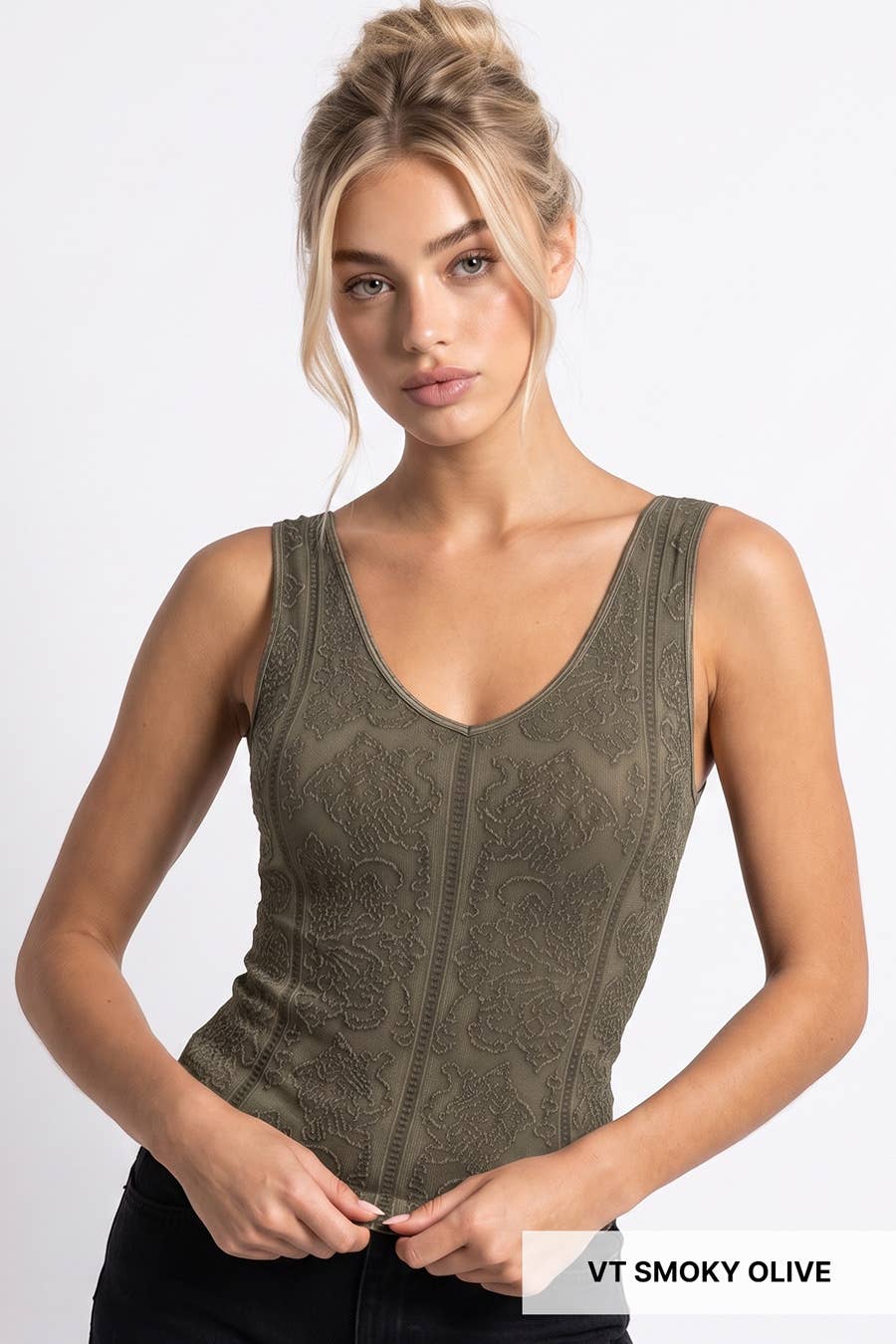 NS8525 - Vintage Reversible Textured Top