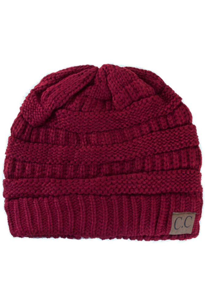 C.C Best Selling Cable Knit Classic Beanie Winter Hat (Copy)