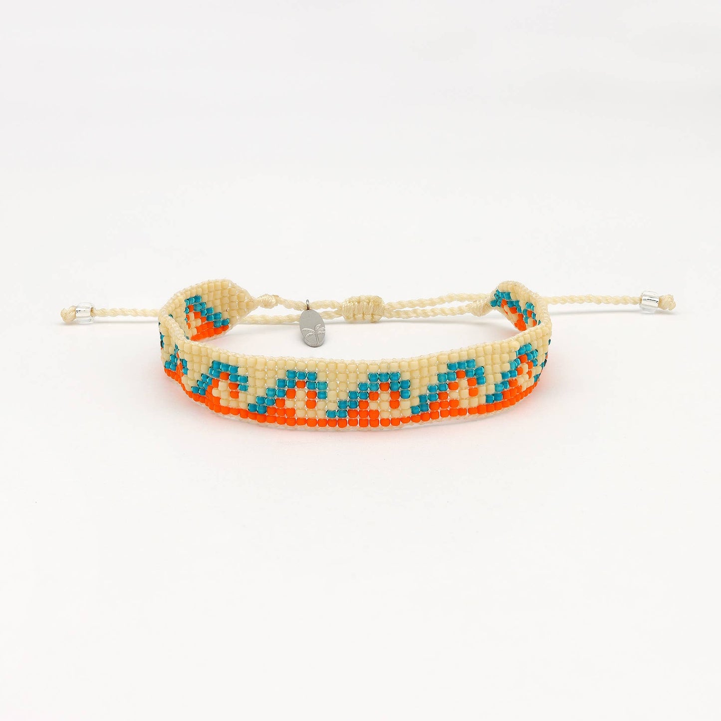 Tropical Swells Bracelet Set, Adjustable Orange Bracelet