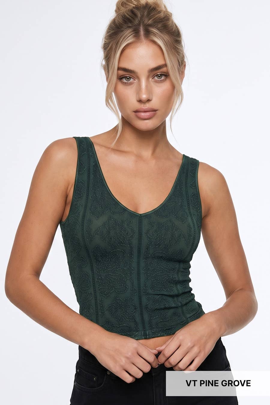 NS8525 - Vintage Reversible Textured Top