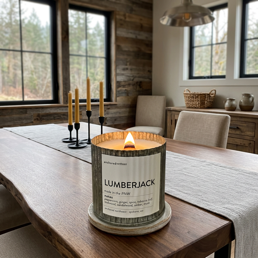 Lumberjack | Rugged Woodsy Wood Wick Candle