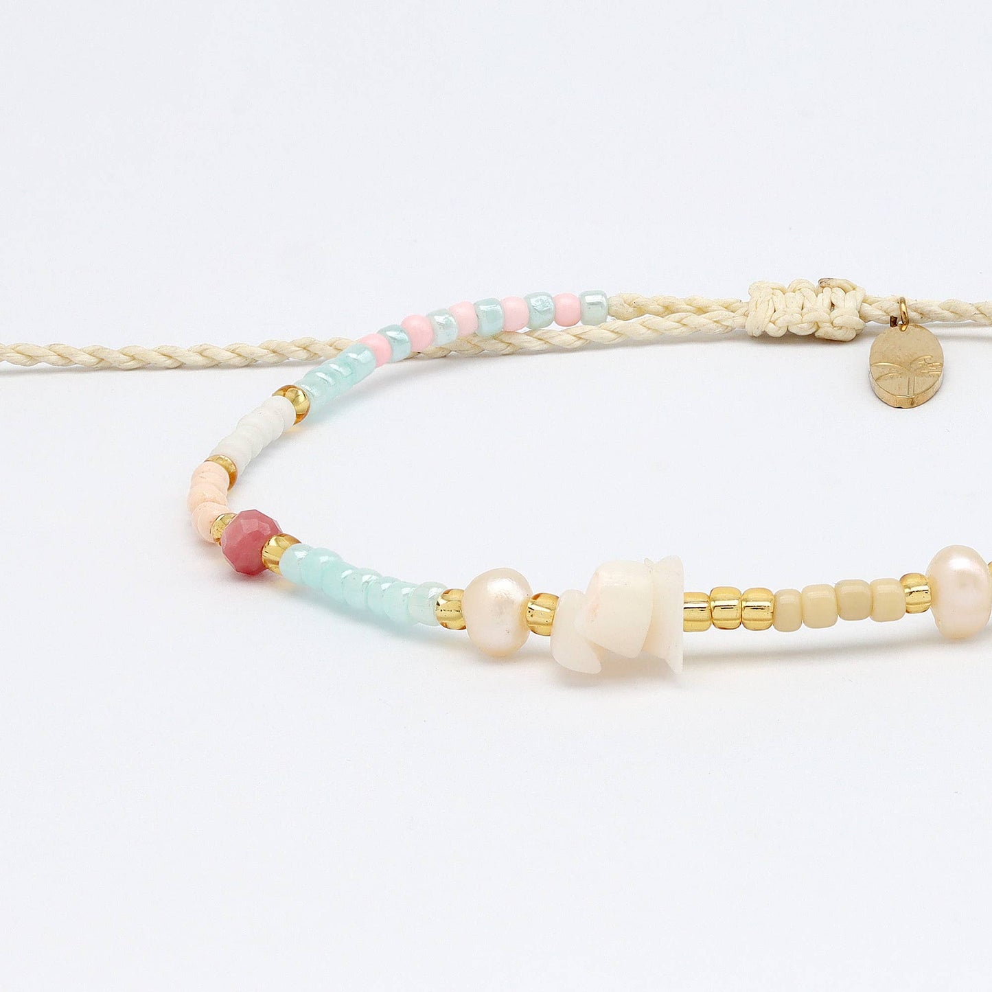 Giada Sejiwa Beaded Bracelet, Adjustable Pastel Bracelet