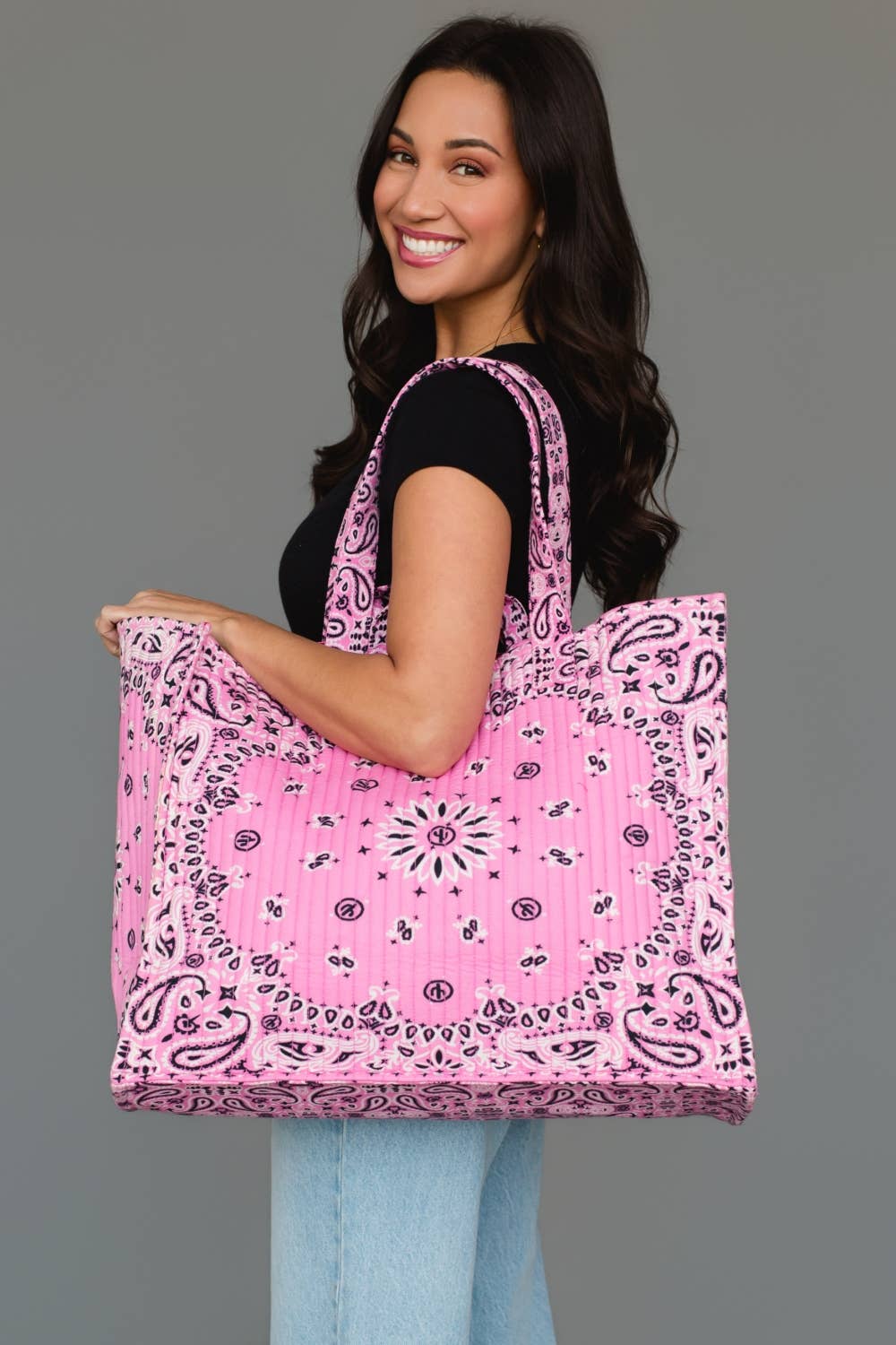 Pink Bandana Tote