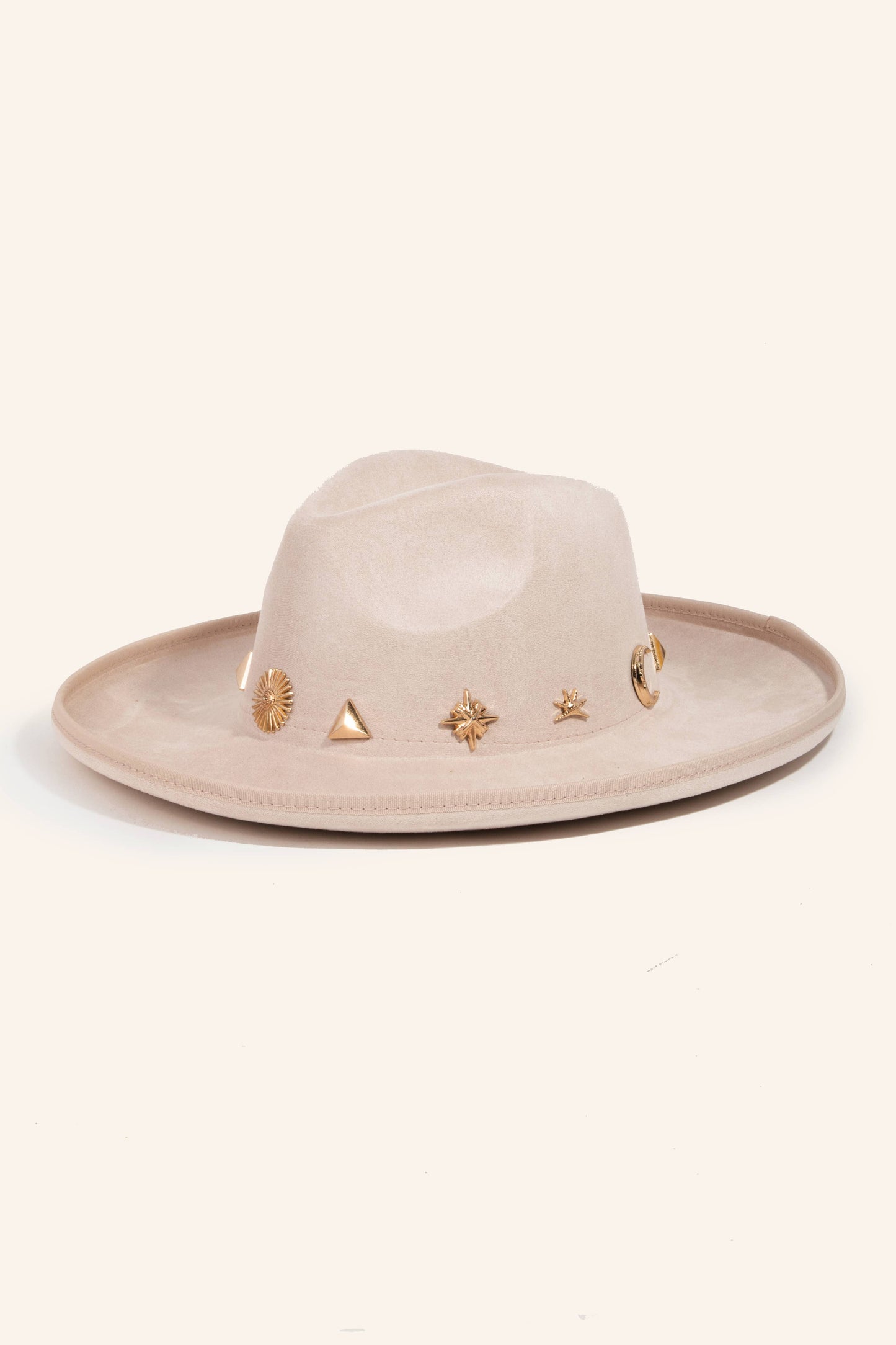 Mixed Metallic Charms Fedora Hat