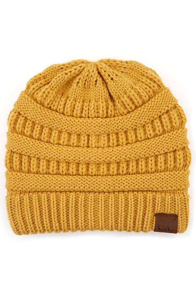 C.C Best Selling Cable Knit Classic Beanie Winter Hat (Copy)