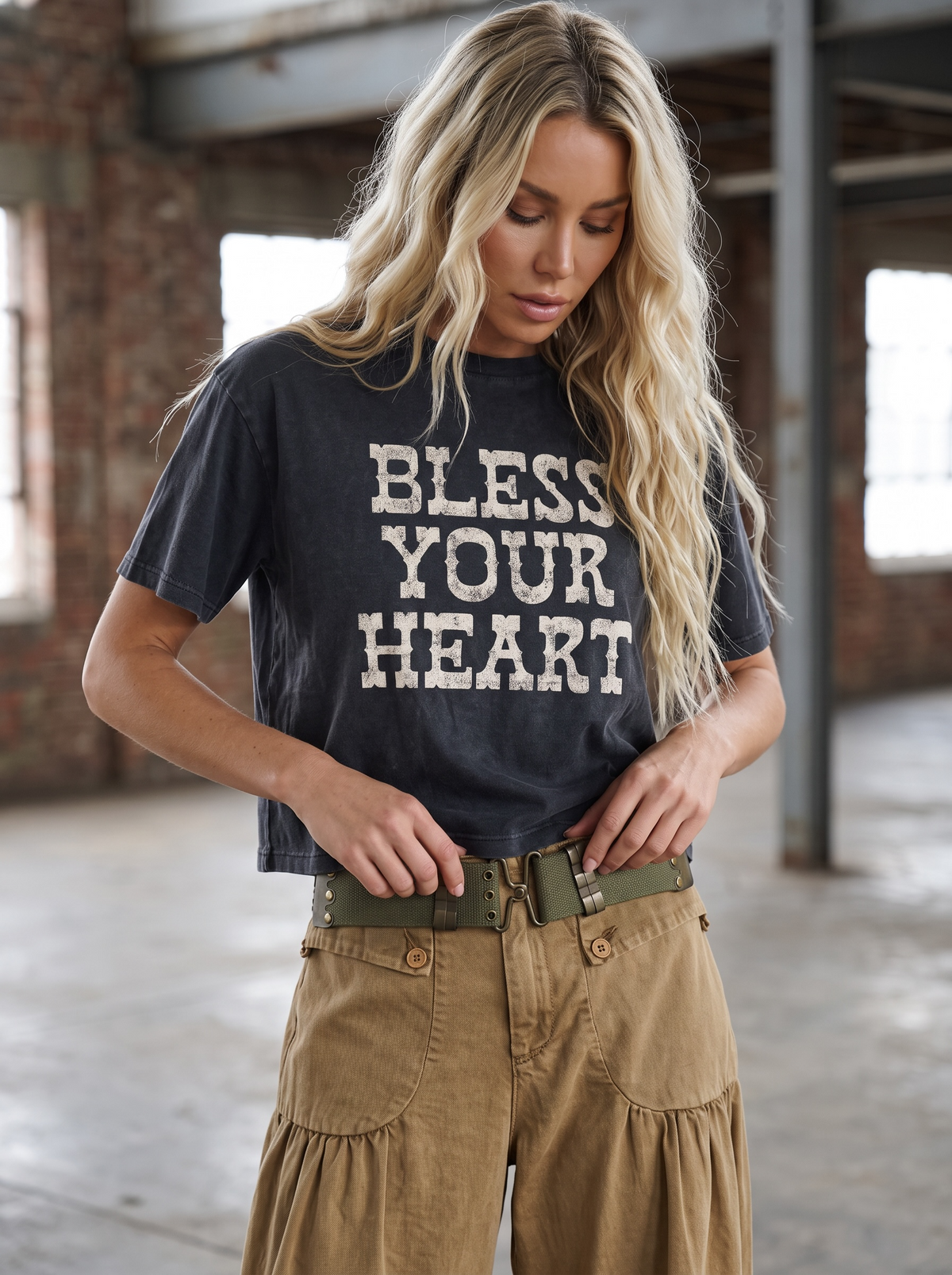 Bless Your Heart Graphic Crop Tee